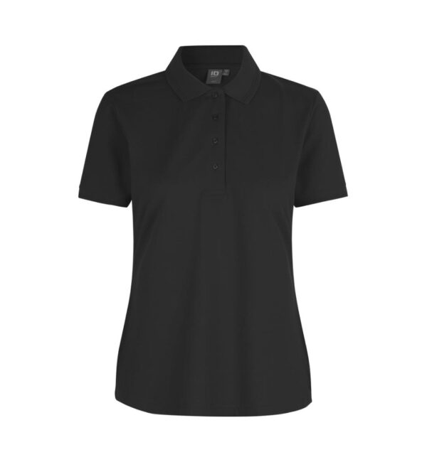 Poloshirt Dame Sort
