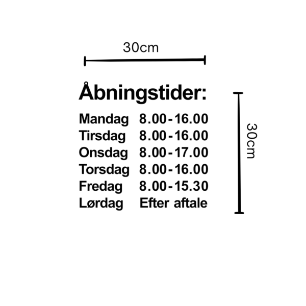 Åbningstider